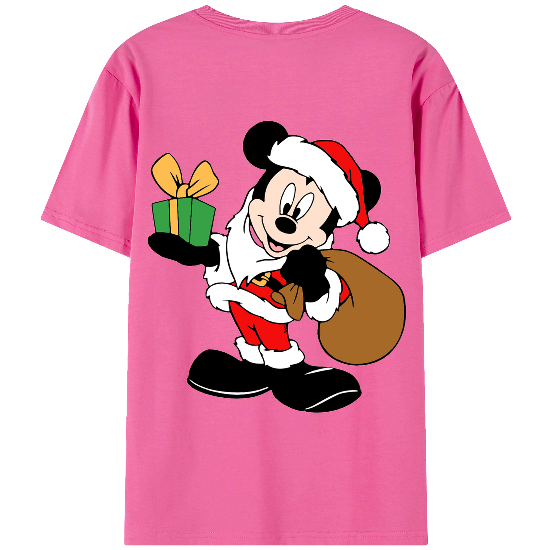 （画像用） ミッキーマウス Mickey Mouse レディース半袖Tシャツ(バックプリント)